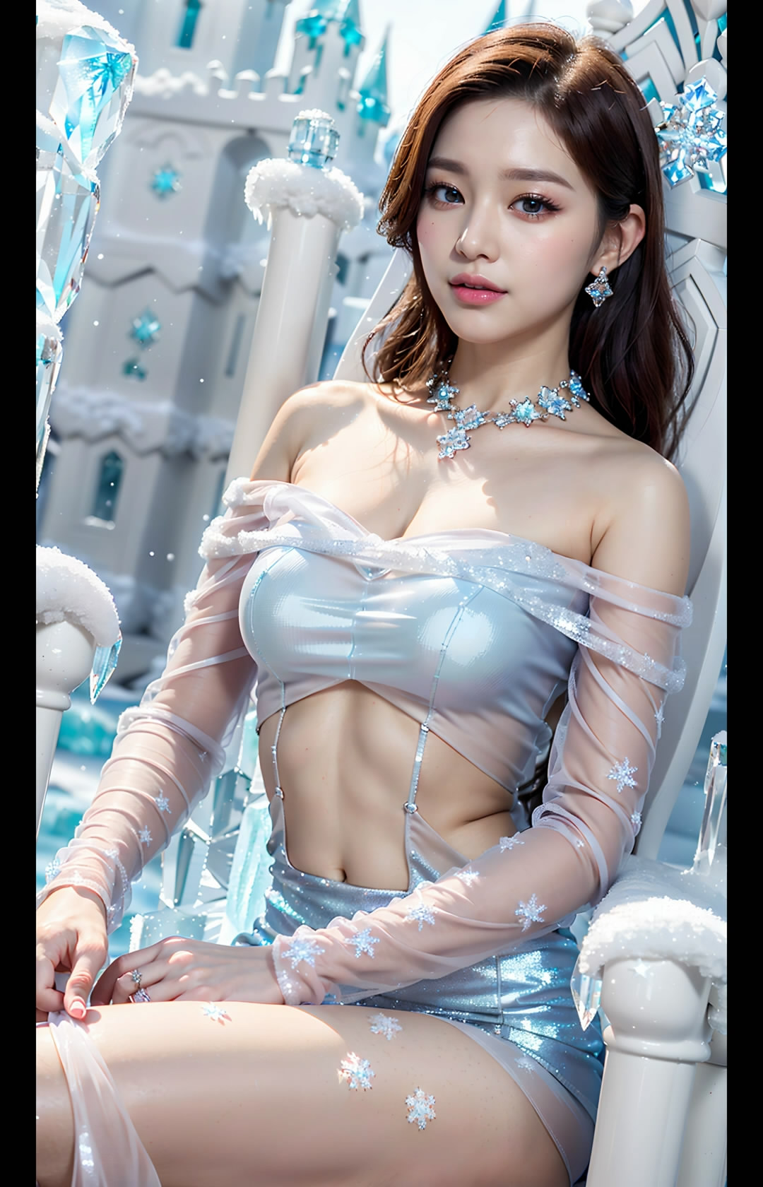【Ai艺术】冰雪公主和水晶裙